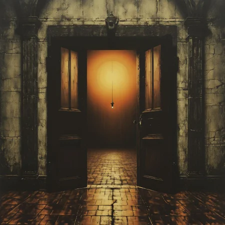 prison, landscape, doors, oriantal, techno, cell, hope, prison, ,8k, master piece, Cinematic, Beautiful Lighting, trending on Devianart, surreal Art, Fantasy, Digital Art, Impressionistic, Surrealist,