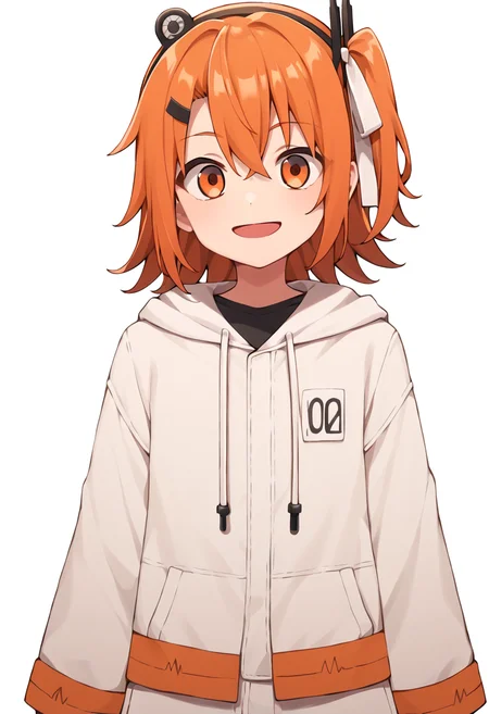 score_9, score_8_up, score_7_up, score_6_up, score_5_up, score_4_up, source_anime,
BREAK,
1girl, solo, looking at viewer, simple background, white background, front view,
<lora:Adachi_Rei_Pony_XL_r1:1> adachi rei, orange hair, orange eyes, hair ribbon, headlamp, medium hair, one side up, radio antenna,
<lora:smirk_concept_ponyXL_v3:2> smile,