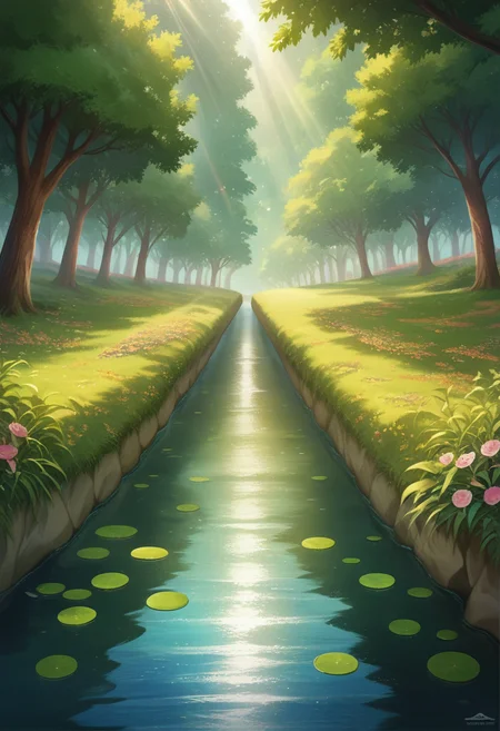 score_9,NextGenScenes, score_8_up,score_7_up,score_8,ultra, detailed, beautiful face, detailed background,4k,HD,8k,highres,antialiasing,detailed texture, scenery still life, water fall, cinematic, anime, trippy visuals, light rays,
<lora:NextGenScenes-000009:0.8>