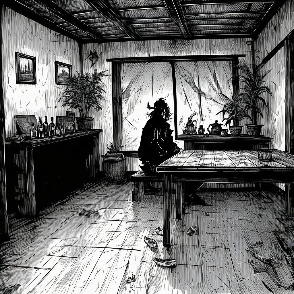 Vagabond, indoor scene