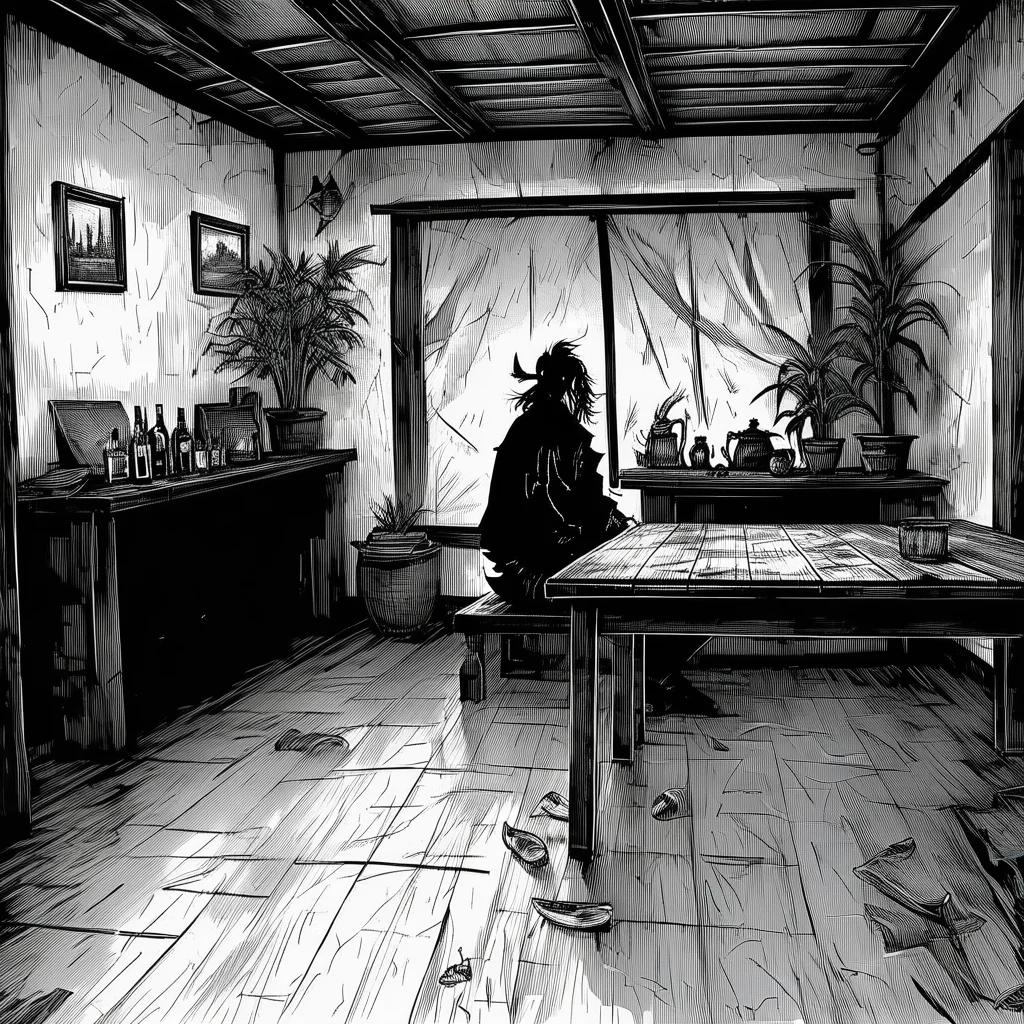 Vagabond, indoor scene