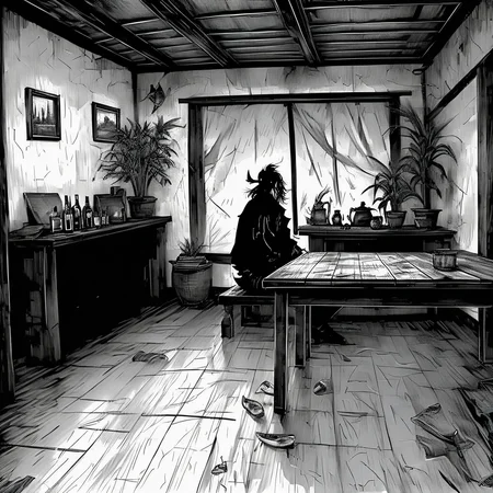 Vagabond, indoor scene