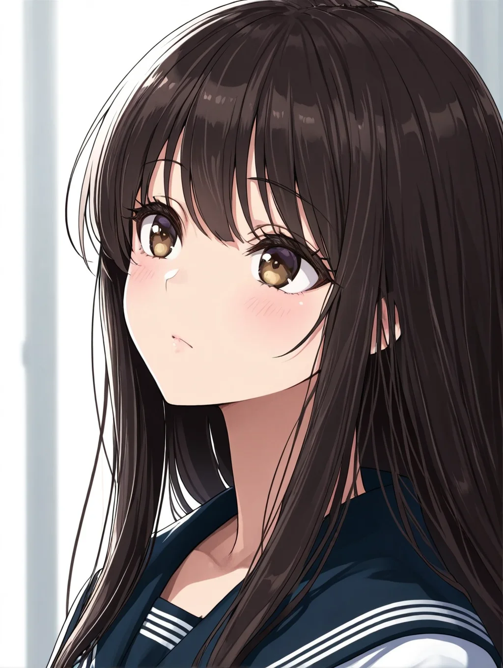 <lora:Lyricbox-Blast-ArtStyle-IXL-10:1>1girl, long hair, serafuku, portrait,
, best quality, masterpiece,