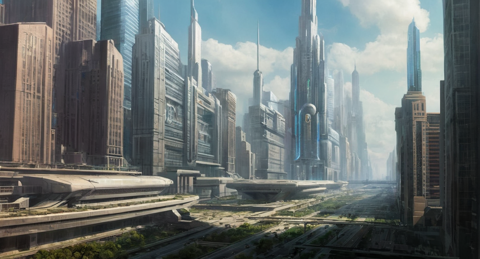 concept art of  <lora:Metropolis City:1>
metropolis city a city with a giant lexcorp building, digital artwork, illustrative, painterly, matte painting, highly detailed