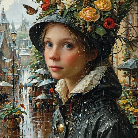 Boy in the rain by Daniel F Gerhartz :: Michael Garmash :: Andrea Lie :: Greg Olsen