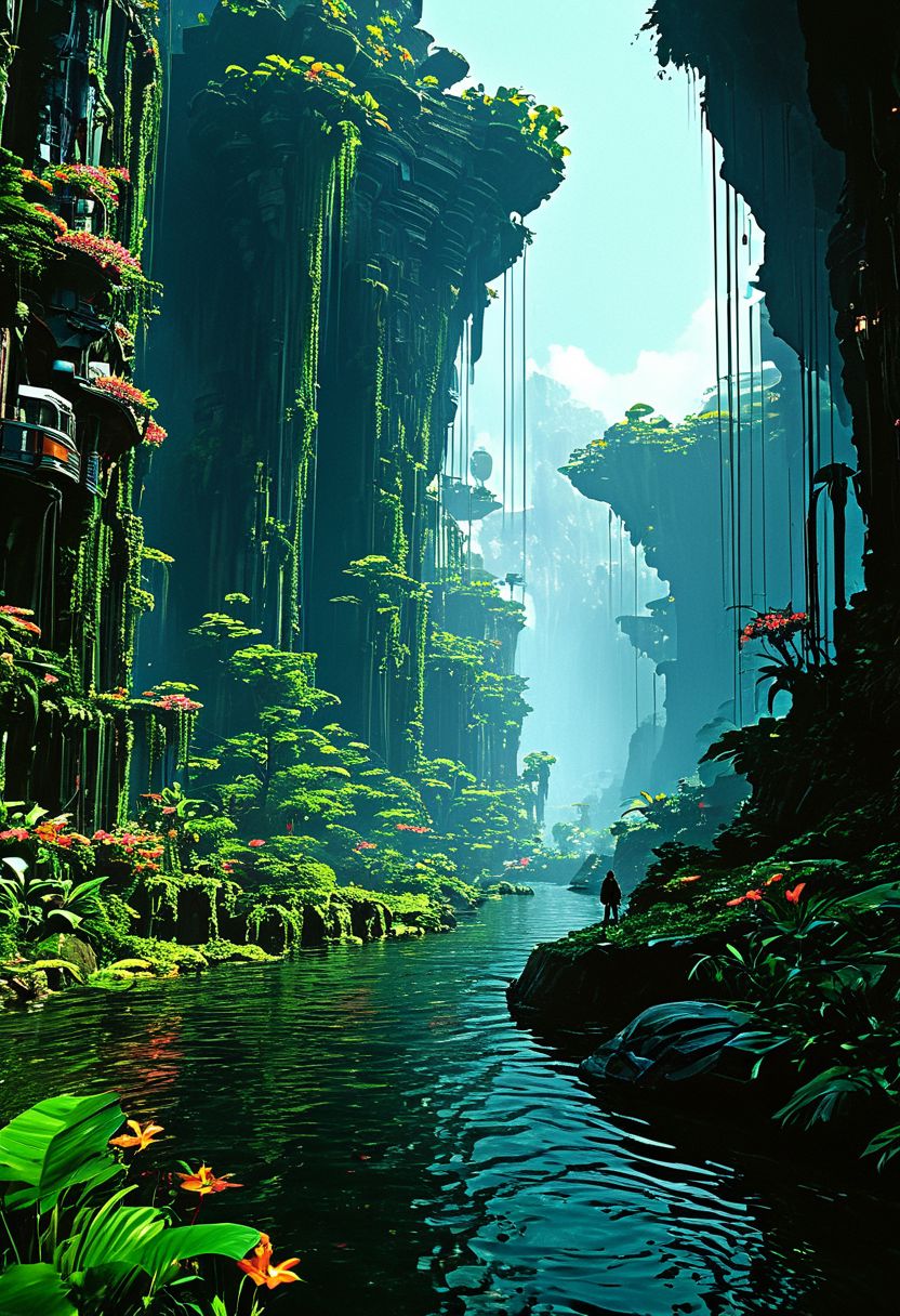 A surreal, dreamlike landscape, where gravity-defying waterfalls flow into the sky, surrounded by floating islands and luminescent flora, 
in the style of the eerie ambiance of Ridley Scott's 'Alien' with 80s sci-fi nostalgia. Blend dreamlike, claustrophobic spaces, grimdark Warhammer 40K magic, and campy yet sinister tones. Envision a surreal, dystopian world where arcane forces meet retro-futuristic sci-fi, creating a uniquely haunting tableau
, in the style of an old 80's VHS dark fantasy, VHS screen grab, grainy, old footage