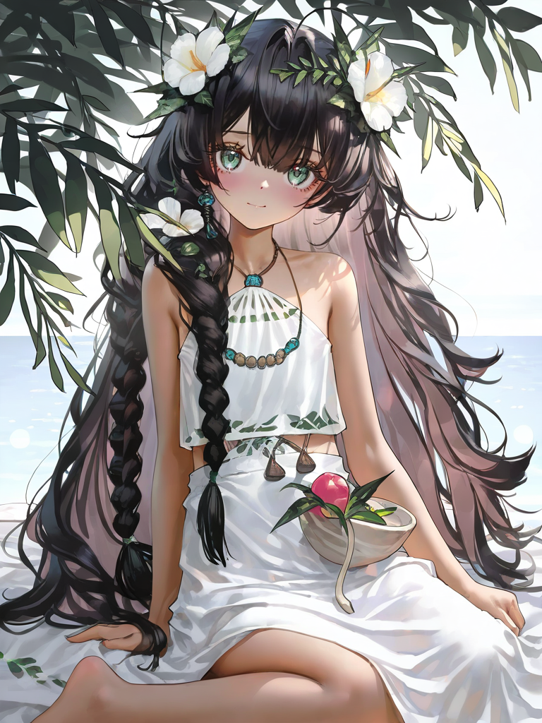 1girl,fatutu,looking at viewer,smile,solo,white background,simple background,,wariza,dark skin,<lora:fatutu-000012:1>, masterpiece, best quality, very aesthetic, absurdres,newest, incredibly absurdres,, (artist:reoen:0.826446),(artist:machi:0.9),(artist:ningen_mame:0.9),(artist:sho_(sho_lwlw):0.9),(artist:rhasta:0.9),(artist:wlop:0.7),(artist:ke-ta:0.6),(fkey:0.5),(tianliang duohe fangdongye:0.5),(hiten \(hitenkei\):0.6),best quality,amazing quality,(artist:onineko:0.826446),very aesthetic,bokeh, Wisadel,