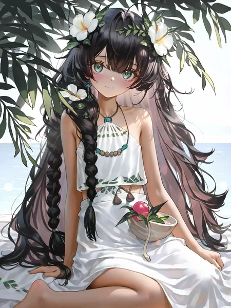 1girl,fatutu,looking at viewer,smile,solo,white background,simple background,,wariza,dark skin,<lora:fatutu-000012:1>, masterpiece, best quality, very aesthetic, absurdres,newest, incredibly absurdres,, (artist:reoen:0.826446),(artist:machi:0.9),(artist:ningen_mame:0.9),(artist:sho_(sho_lwlw):0.9),(artist:rhasta:0.9),(artist:wlop:0.7),(artist:ke-ta:0.6),(fkey:0.5),(tianliang duohe fangdongye:0.5),(hiten \(hitenkei\):0.6),best quality,amazing quality,(artist:onineko:0.826446),very aesthetic,bokeh, Wisadel,