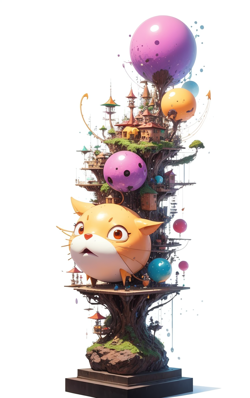 every, New Sculpture, <lora:Cosmic anime-oil fusion v2:1>