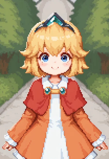 1girl, solo, princesita, 1girl, solo, smile, blue eyes, blonde hair, long sleeves, dress,
masterpiece, best quality,amazing quality, very aesthetic, absurdres, depth of field, blurry background, extremely detailed face, detailed eyes