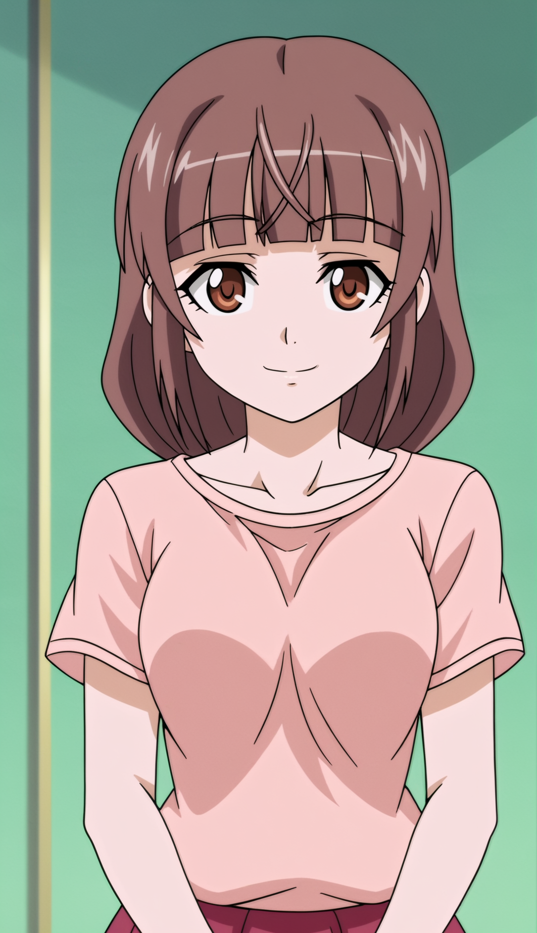 rating_safe,  anime screencap, consistent background,   Emiru Ikuno, light smile, upper body  <lora:Nozoki_Ana-Emiru_Ikuno-PDXL:0.8>,