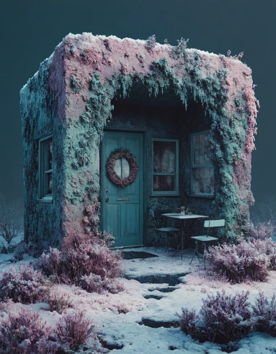 novuschroma style landscape in winter <lora:104_novuschroma_1:1>