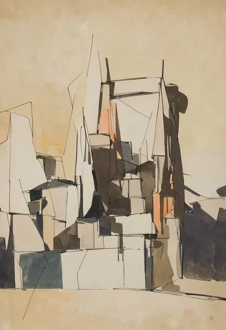 (Silhouette of a house on the cliff beside coast, flat painting background:1.5),
(abstract painting, impressionism, watercolor, oil painting brushstrokes, oil painting texture:1.3),
(brutalist architecture, BRIGHT green AND DARK BROWN color palette, curve LINE, circle, ellipse, core), AK, abstract, deconstruction, geometry, geometric composition,paint painting,harmonious colors, black frame,rectangle, tilt, flat painting, framex, horizontal, Constructivism, Fauvism, LW, Architecture sketch
