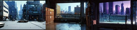highly insanely detailed, masterpiece, top quality, best quality, highres, 4k, 8k, RAW photo, (very aesthetic, beautiful and aesthetic), bebop cityscape, buildings, radiator, ait conditioning, cardboard box, trash, street, car, <lora:bebopv01:0.7>,
__lazy-wildcards/dataset/background-color__âââ