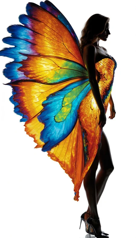 a (slender:0.3) ((handsome woman silhouette wrapped in liquid splash made of shiny volumetric Mandelbrot printed on fluffy fur)), glossy, shiny, vibrant colors, (reflective), volumetric, casts bright colorful highlights, refractions, best quality, partially translucent, sharp clear art, self-illuminating, inner glow, ((lighting bloom effect)), angelic, divine,, reflective floor, (style of Nick Veasey:0.5)
<lora:add-detail-xl:1.3> , <lora:sd_xl_offset_example-lora_1.0:1.5>