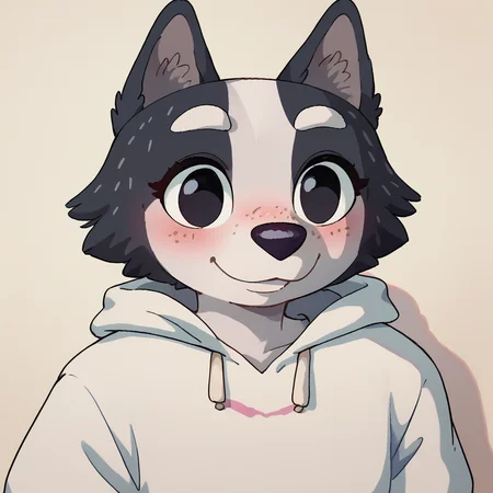 score_9, score_8_up, score_7_up, score_6_up, score_5_up, score_4_up, <lora:trixie_heeler_bluey:1> trixieh, no humans, 1girl, freckles, black eyes, upper body, blush, smile, <lora:Ghibli_style_PDXL:1> Ghiblistyle,