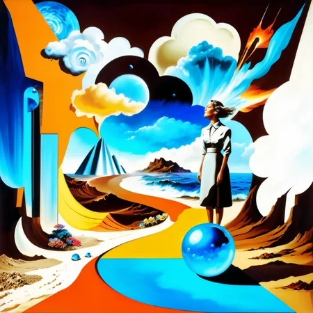 Surreal Collage - collage of different cut out elements placed together in a cohesive way to create a surreal new result, might earth, earth power, woman resembling earth, ground, sand, tries, Forrests, brown neon lights and blue water elements, a collage of epic elements, Surreal Harmony, geometrically impressing clouds, air imaginary masterpiece, 8k, highly rendered, unreal engine full power, surr, new wave science fiction of Dali's art style, Surreal Collage, octane render, UHD, fantasy, ocean as a sphere, ocean as droplets, dystopian place, humanlike flowers <lora:add-detail-xl:0.5> <lora:FF-Style-Dall-e-FFusion-Surrealism:0.3> <lora:RMSDXL_Creative:0.35> <lora:surr:0.65> <lora:Surreal Collage:0.85> <lora:Surreal Harmony:0.6> <lora:Surreal_World:0.4> <lora:xl_yamer_style-3.0:0.3> <lora:MJ52:0.35>