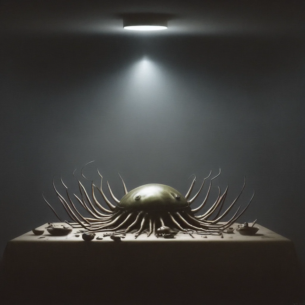alien invasion, epic, dramatic, battle, horror, art by xavier valls, still life