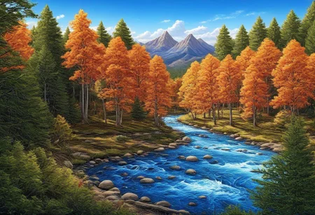 amazing photograph of gorgeous view, award winning, breathtaking, oil painting, 4k, hyperrealistic, dramatic lighting <lora:Earth35_000010:0.4> <lora:Landscape_Unleashed:0.8>
"Nature's serene beauty: A tranquil river flowing through a dense forest, with the sun casting a warm glow on the scene."