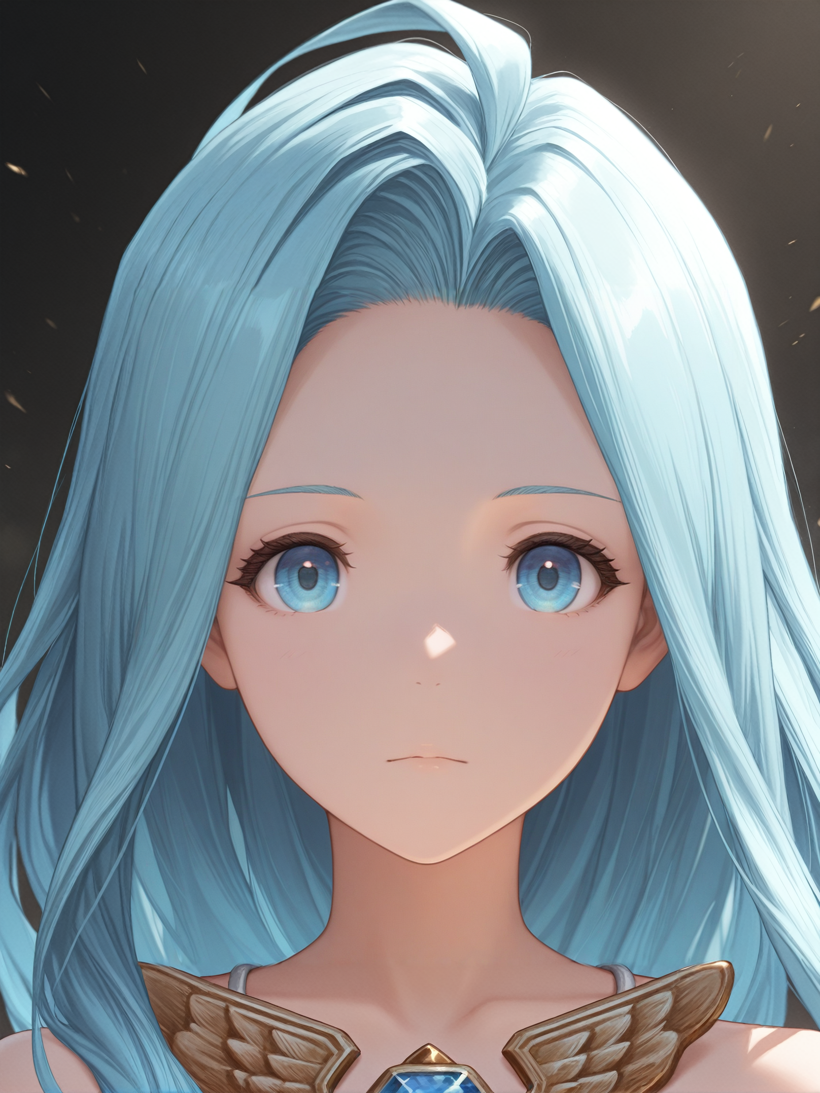 masterpiece, best quality, amazing quality, very aesthetic, absurdres, newest,
<lora:ILGFLyria:1.0>
GFLyria, 1girl, blue hair, blue eyes, long hair, jewel, looking at viewer, portrait