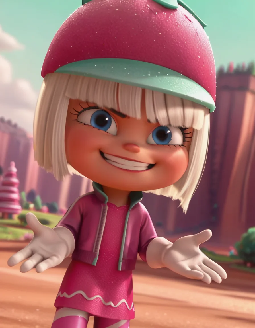 score_9, score_8_up, score_7_up, source_anime,
taffytamuttonfudge, <lora:taffyta-muttonfudge-ponyxl-lora-nochekaiser:1>,
taffyta muttonfudge, blue eyes, gloves, hat, white hair, pink headwear,
outdoors, landscape, smile,
looking at viewer, solo, cowboy shot, dutch angle,
