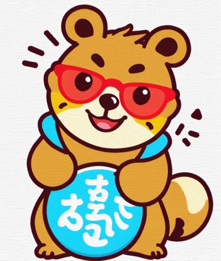 china chic emoticon, quokka, <lora:cic:0.7>