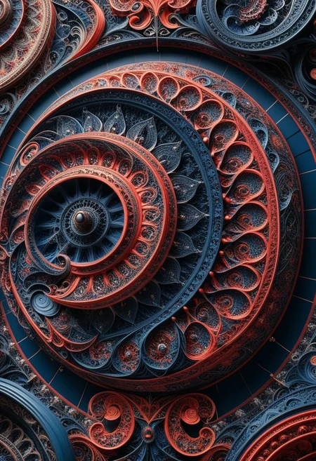photo of a paisley pattern, boteh, paisley, navy blue, madder red, almond, entwined paislies, official art, aesthetic, dynamic angle, hyper detailed, order and chaos, dark colors, (extremely detailed, intricate details, masterpiece, best quality, 8k wallpaper:1.4), dramatic lighting, (dark blue and madder red palette:1.2), twisting paisley
