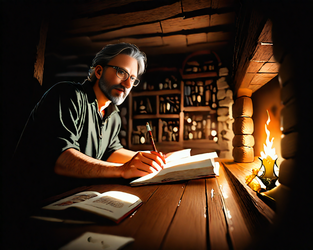 Realistic Storybook illustration art style, couple photo, 2subjects, (nsfw:1.2), fictional world style, fantasy erotic  role playing genre, chaotic perspeccive, close-up, action oriented scene, extreme angle perspective, Dutch angle, view askew, epic scale, wide angle lens, depth of field, realistic textures, high resolution, high contrast, highly detailed, 3rd party side perspective, couple photo, duo focus, 2 individual characters, dark, ambiguous black on black color theme, in the style of the Descent, in the style of Image comics Spawn, Action Horror genre movie poster art,  A cozy log cabin with a crackling fire in the stone fireplace and plush rugs on the wooden floor Large windows look out onto a snowy winter wonderland, while an earthy scent of pine fills the air Comfortable chairs and a well-stocked bookshelves are arranged thoughtfully around the space, indirect lighting, shadows, 2people, 1boy(Prog420ress), 1girl(Arbiter),  , BREAK,
2people, 1girl(Arbiter), a beautiful half-elf woman embracing a human male, paladin, white leather bikini armor with gold plate edges, gold Valkyrie winged diadem warrior's helmet, pretty face blue eyes long dark red wavy hair, loose hairstyle, bare stomach, navel, sheer white dress cape, gold vambrace and gauntlet, embracing her boyfriend Prog420ress, sexy, couple portrait, nsfw, blushing, expressing enthusiasm,blue eyes, moist vagina, having vigorous sex with a man,   1girl, from side, shibari, bondage, rope, hands tied, chained, large teardrop breasts, nipples, wet pussy, small pubes, (anal sex with man), 1male out of frame, penis, solo focus, pov, rough sex,  Arbiter, 1girl(Arbiter) <lora:Rough_Sex_Any_position:1> <lora:Arbiter_XL_v2:0.8>, BREAK
2people, 1boy(Prog420ress), a digital painting of Prog420ress & Arbiter, a handsome middle aged man wearing thin framed rectangular lens reading glasses holding a cigarette, a 45 year old human man, average build, a little chubby, brown and gray disheveled hair, thin framed reading glasses, gray moustache and full beard, broad shoulders, hairy chest and forearms, nomadic, wanderer, casual clothing, single, solo focus, masculine, brown eyes, wide nose, big head, big feet, intelligent, witty, fucking the Arbiter silly, Prog420ress penis inserted into Arbiter vagina, charismatic, a witch doctor standing amidst a circle of candles and sigils, the flickering light casting dancing shadows across her face, Wearing a strange combination of animal skins and bones, she holds a staff topped with a skull in one hand, and a bundle of herbs in the other, Her eyes gleam from the shadows, a knowing and sinister look that hint at ancient and forgotten magics, expressing Anger, Excited, Prog420ress embracing his girlfriend Arbiter, Prog420ress, 1boy(Prog420ress), 2people <lora:Prog420_Avatar_Illustrious:0.8>, RAW candid cinema, 16mm, color graded portra 400 film, remarkable color, ultra realistic, textured skin, remarkable detailed pupils, realistic dull skin noise, visible skin detail, skin fuzz, dry skin, shot with cinematic camera<lora:Castles-000001:1>