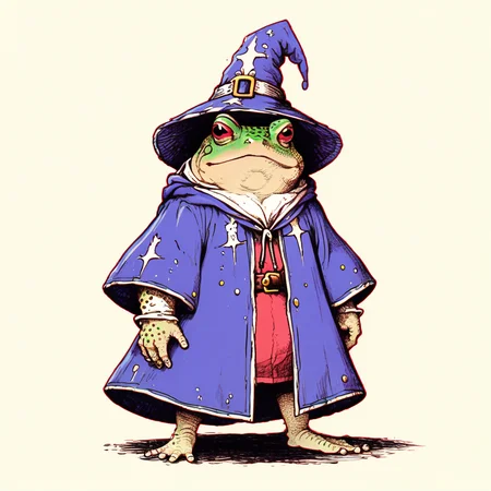 a toad wizard
