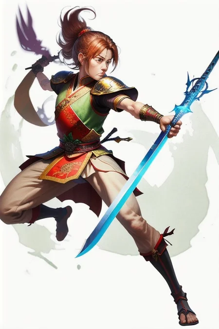 Tangdao, A type of single-edged sword, single-edged sword, Tang Dynasty, sword used by the Tang Dynasty armies in the 9th century, MagicItem_v1, medieval looking weapon, 1 halberd, no people, no person, only weapon,