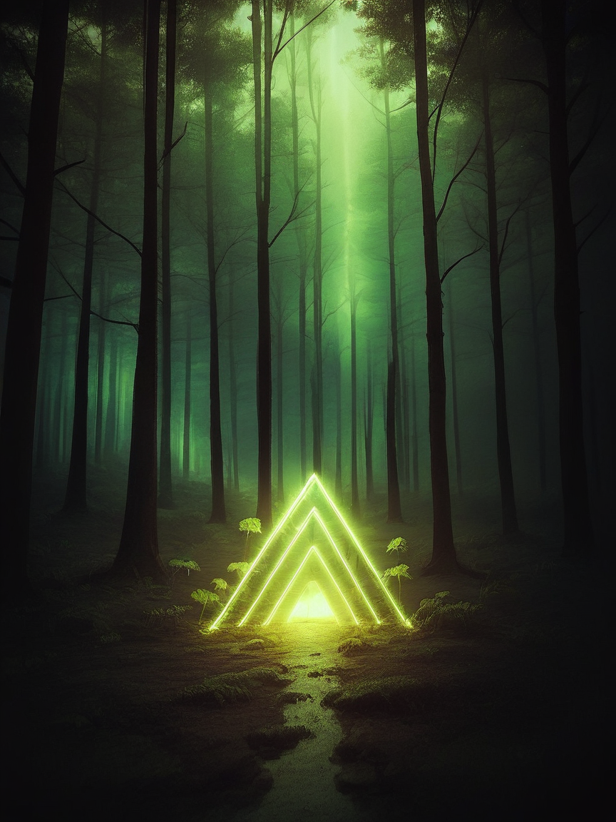 score_9, score_8_up, score_7_up, score_6_up, score_5_up, score_4_up, woman, m00dygr33n, neon, glow, forest, <lora:m00dygr33nXLP:0.8>