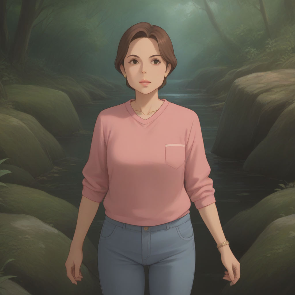 score_9, score_8_up, score_7_up, best quality,, source_anime,  BREAK
solo,1girl, mother pink shirts, brown hair,<lora:chihiro_parents:1>
