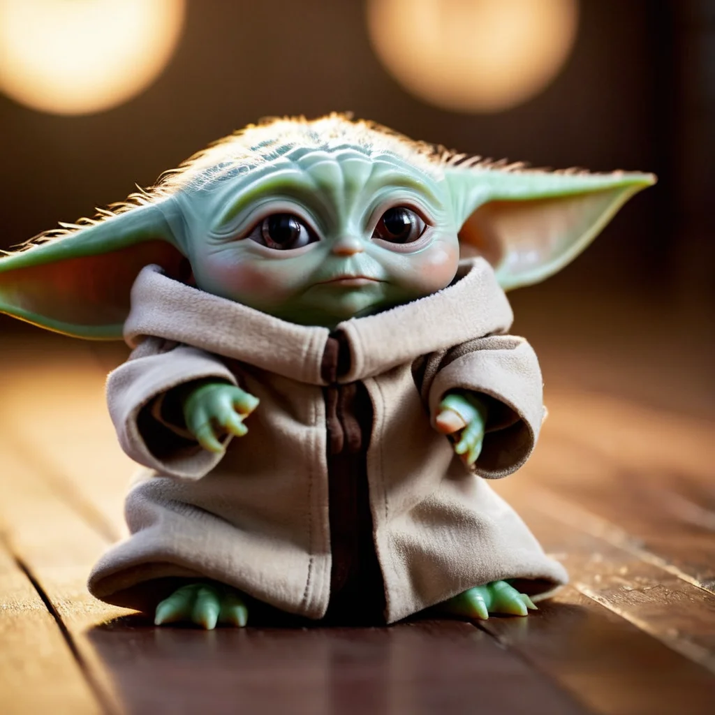 cinematic film still of <lora:Grogu:1>
Grogu a baby yoda is sitting on a wooden floor in star wars universe, shallow depth of field, vignette, highly detailed, high budget, bokeh, cinemascope, moody, epic, gorgeous, film grain, grainy