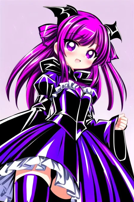 Bad_End_Precure, DarkPrecure, evil corrupted princess wearing dark pastel (ruffled:1) (gleaming latex:1) gown with (long latex vampire cloak:1.1) and latex gauntlets, soft lighting, ruffles,
(vmpr:1.1),
<lora:more_details:1>,