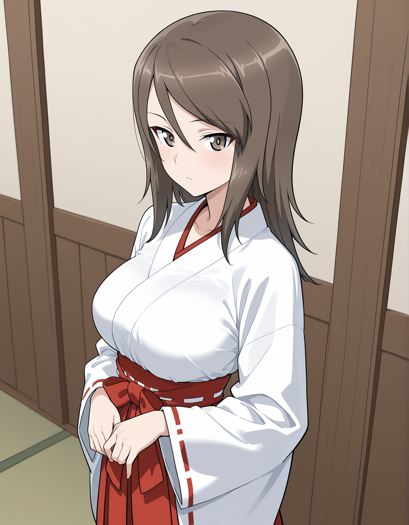 masterpiece,best quality, absurdres, highres,  <lora:Mika illu:0.9> mikaillu, miko,