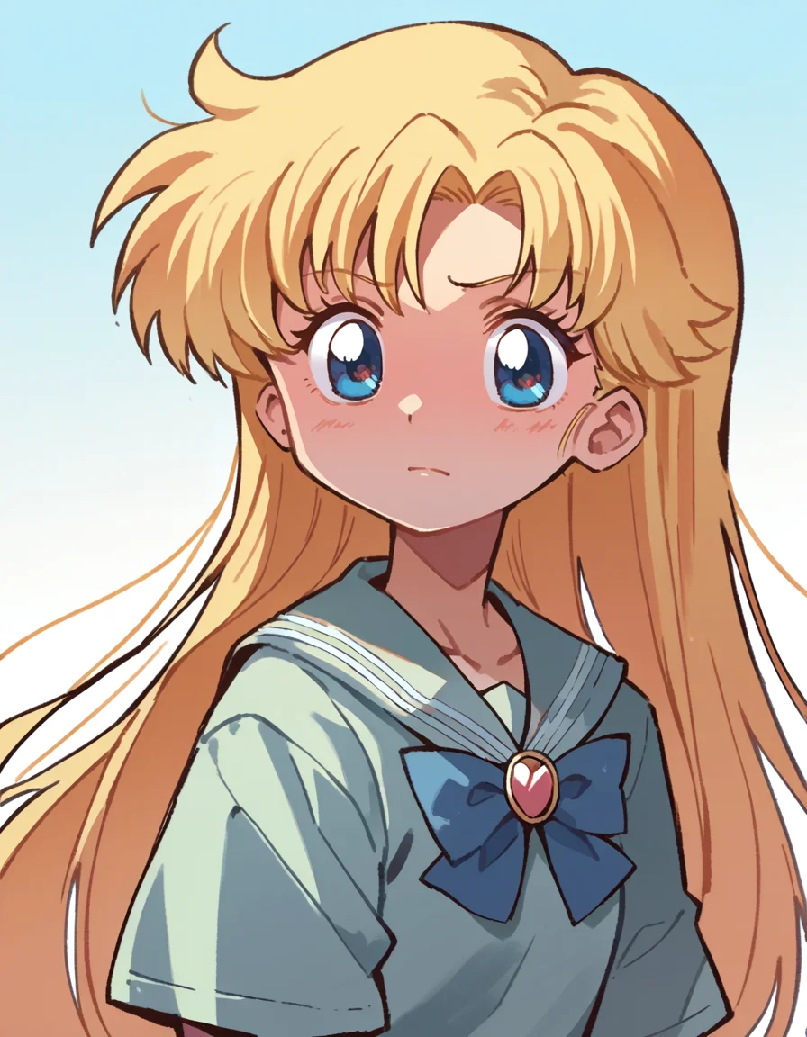 score_9, score_8_up, score_7_up, score_6_up, score_5_up, score_4_up, solo, 1girl, solo,
<lora:Orenji v3:1> orenji, source_anime, long hair, hair down, hair bow, blonde hair, yellow bishoujo senshi (sailor:0.8) venus (aino minako:1.2)