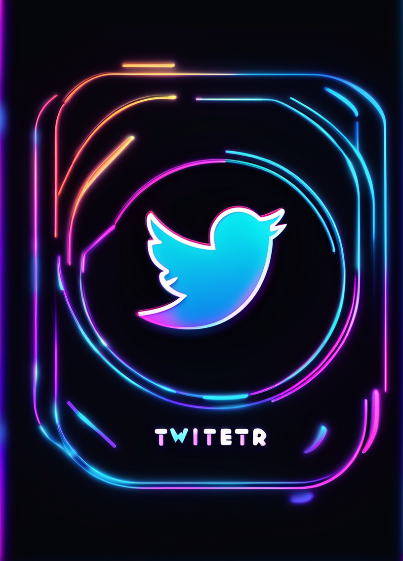 says "twitter" <lora:neon_last:1>