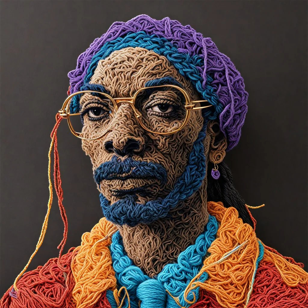 Snoop Dogg Yarn art style  <lora:SDXL_Yarn_Art_Style:1.0>