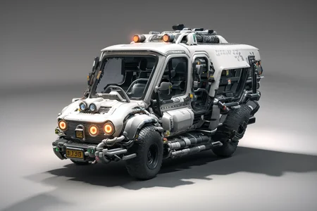 masterpiece, best quality, vehicle, cyberpunk,(3d:1.2),
 <lora:Vehicle:0.8>