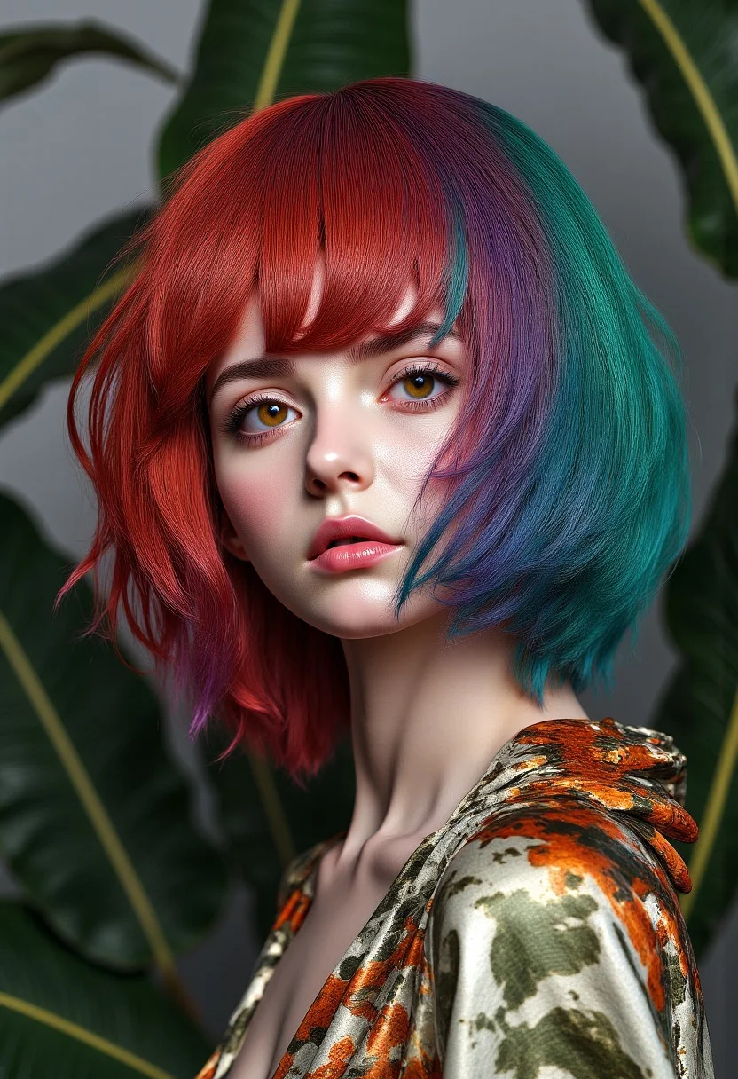 A person with special hair. w3p0rtra1t.
