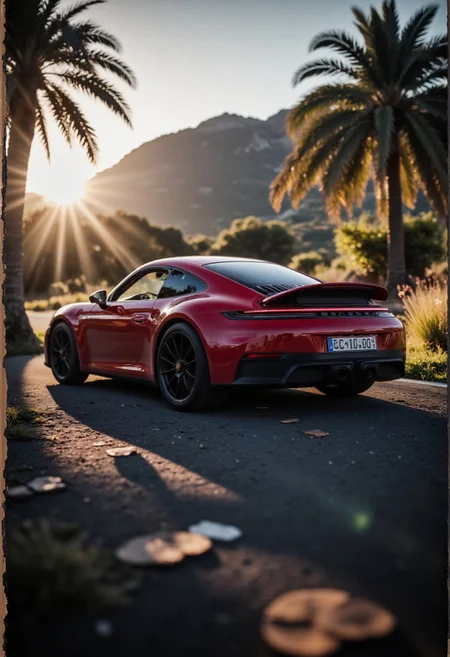 super low camera angle, (masterpiece:1.4), with displayed speed and movement, professional photo, close-up a Porsche 911 GTS miniature car, numberplate reads "CIVIT", epic environment that looks like a movie set, blurry background with dramatic, (natural light:1.2), amazing depth of field, shot on Lumix GH5 (cinematic bokeh , dynamic range, vibrant colors)
detailmaximizer,gaming, magic bronze frame with car parts and details