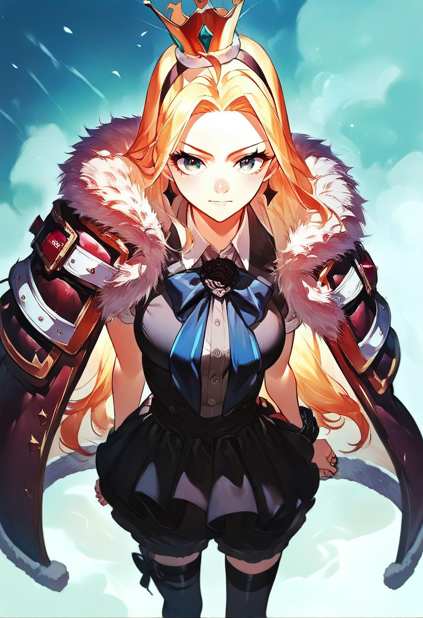 <lora:e7_Charlotte_-_Pony:0.85> e7 charlotte, perfect eyes <lora:Concept Art Style SDXL_LoRA_Pony Diffusion V6 XL:1>, score_9, score_8_up, score_7_up, score_6_up, score_5_up, score_4_up, hd, (ultra hd quality details), 8K, source_anime, Illustration, official artwork, anime style, wallpaper, official art, 2d illustration