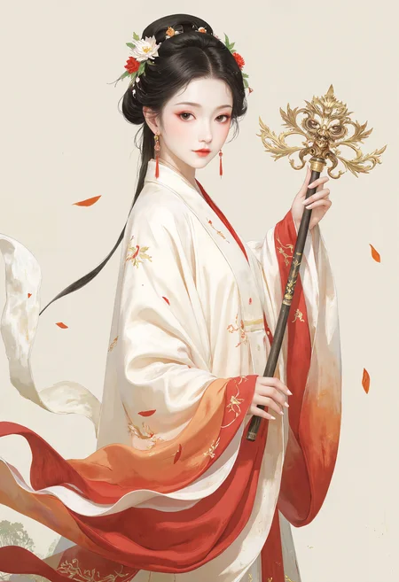 ** I don't know how but it works XD **  afnd SFChinese, sLBDkirt, rebd digiqtal Ming_PiFIeng female9RG XXart, 3thD6q33r34l topKm8, weHParing, nsyink edjge, gradbwient reXgd simRple matuzlre, patterneZTd, zhongHtfenghuaStyle reoRid saush, asr8, Gwith whidcxte wnhhite beautifuN7l, kong5Fpji 5Msleeves oXmMrange <lora:zhongfenghuaStyle_FLUX_ Lora:3.14> <lora:xjie-gufeng:3.14> <lora:tranquil_and_black-FLUX-PAseer:3.14> <lora:Ethereal Grace - s1 g4:3.14> <lora:zyd232_Hanfu_Flux1D_Ming_PiFeng_v1_0:3.14>