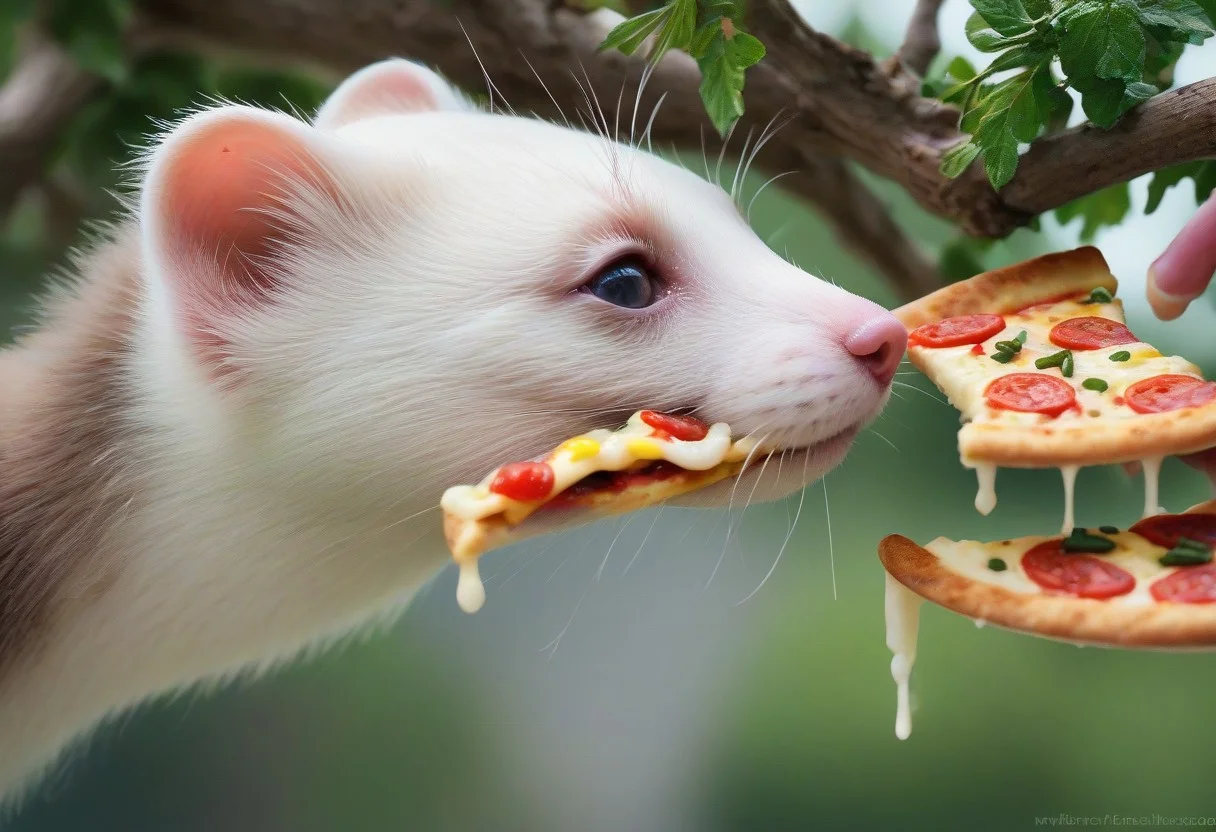 score_9, score_8_up, score_7_up, score_6_up, score_5_up, score_4_up, fur, animal weasel, g5, rich colors, front view, detailed background, detailed, 8k quality, side view, beautiful, teasing, freely actions, small, sausage tree, flying pizza like a marten, pizza, weasel, ferret,