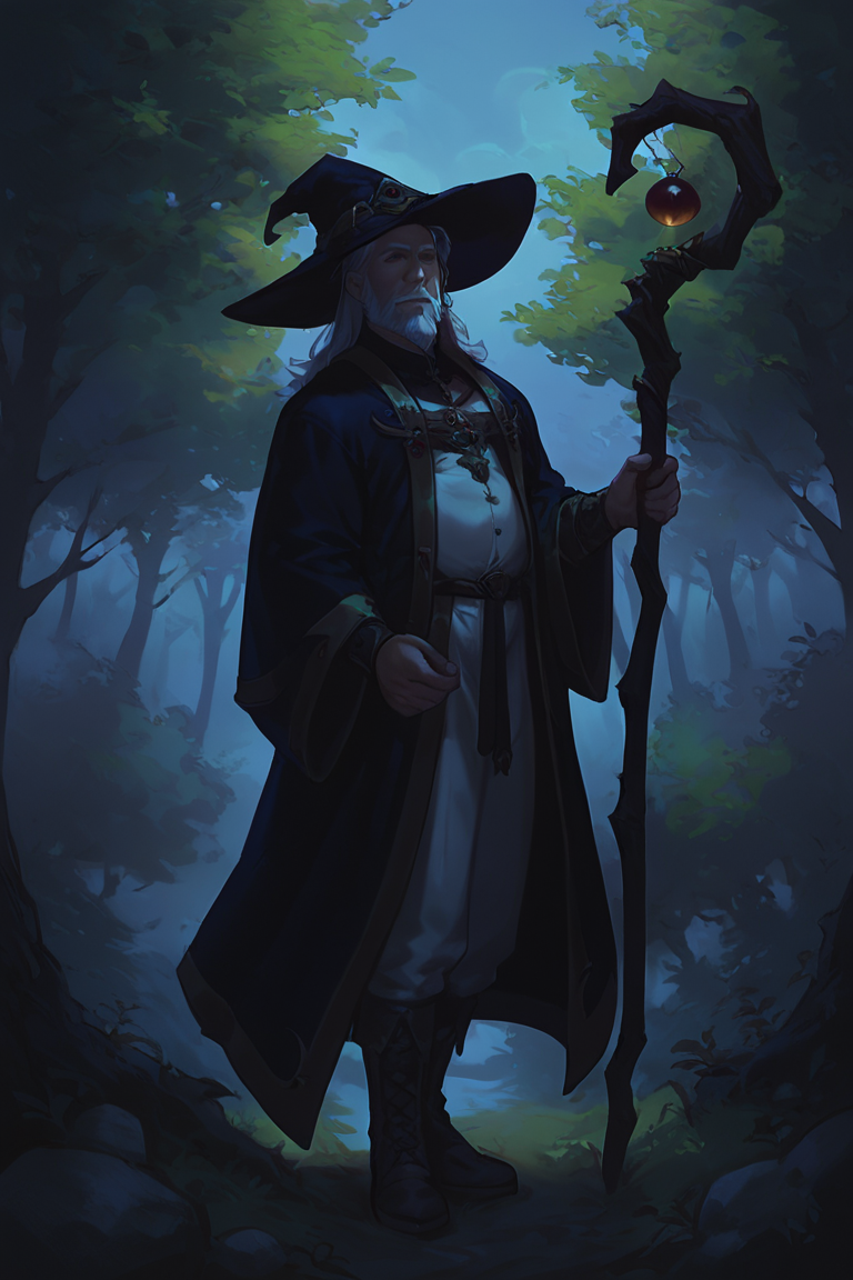 score_9, score_8_up, score_7_up, wizard, old, 1boy, old man, male focus, hat, beard, solo, staff, witch hat, facial hair, forest, nature, robe, long hair, looking at viewer, tree, holding, white hair, outdoors, holding staff, boots <lora:Smooth Night Style SDXL_LoRA_Pony Diffusion V6 XL:1>