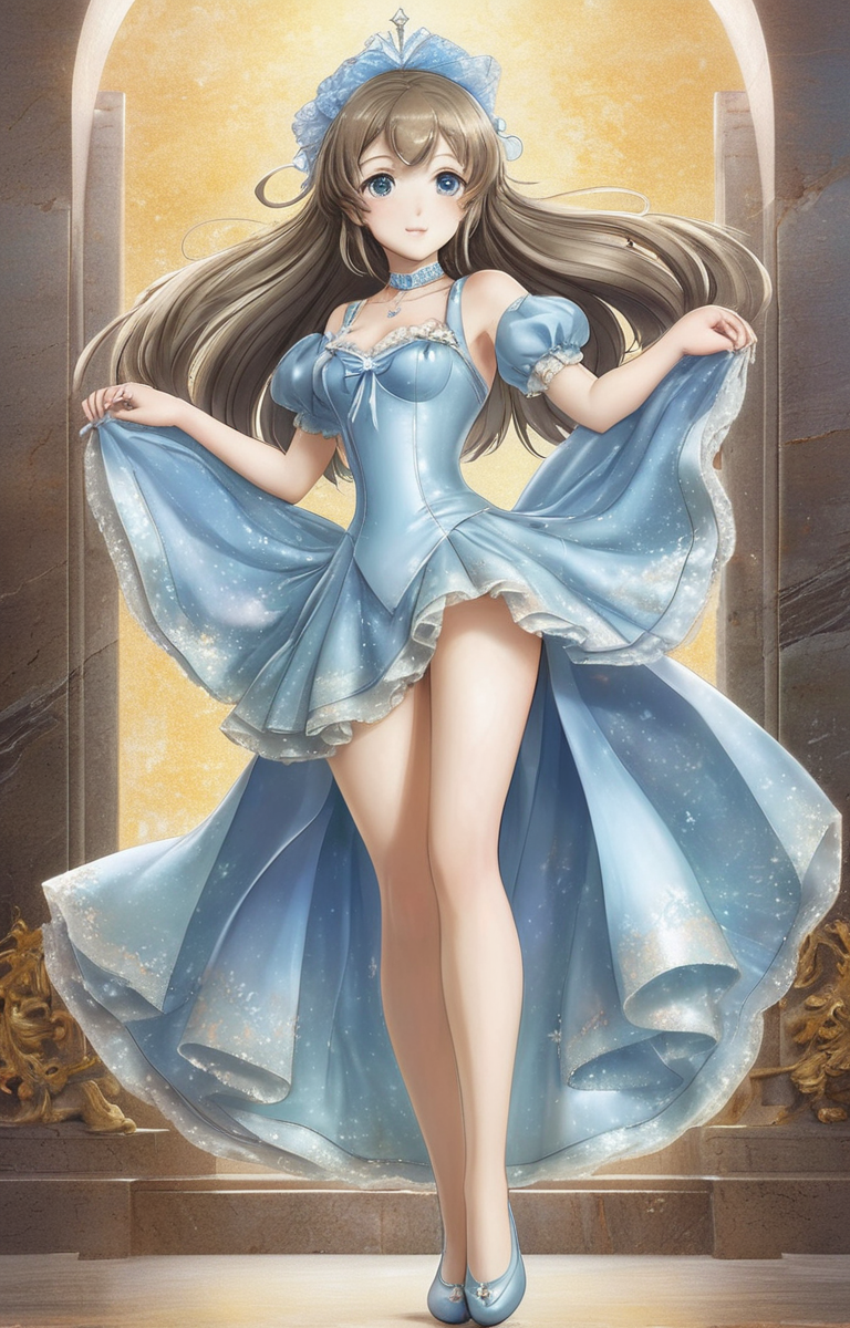 masterpiece,best quality,<lora:tbh217-sdxl:0.9>,illustration,style of William Zorach portrait of idolmaster cinderella girls,