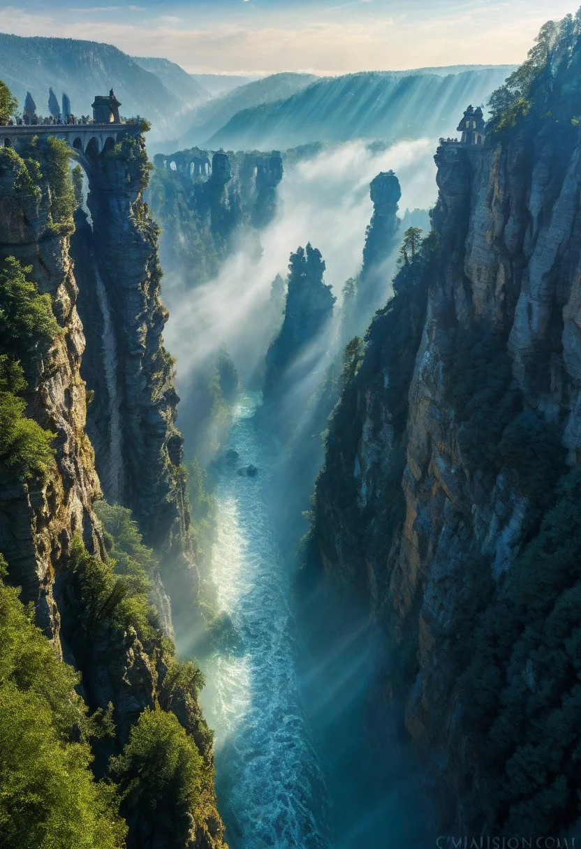 towers ringed in mist, sunrays, mixed media, surrealism, fantasy, great lighting, A surreal landscape highly detailed, extremely high-resolution details, appears trapped in an optical illusion of reflections and refractions colorful, Zhangjiajie mountains, Vienna in contemporary Austria, stone bridges, winding rivers extending to the horizon, professional photography, natural lighting, volumetric lighting maximalist. vivid, vibrant colors, intricately detailed, complex, elegant, expansive, fantastical, film photography style, medium grain, cmnt
(8k uhd:1,4)