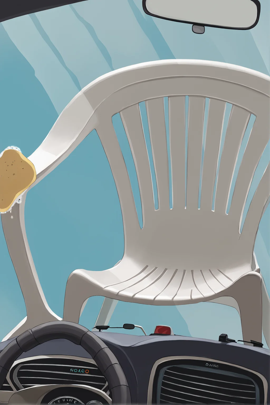 score_9, source_anime, score_8_up, score_7_up, no humans:plastic chair:.5, povagainstcar:sponge:.5, plastic chair:povagainstcar:.5, plastic chair:againstglass:.5, <lora:PlasticChair_XLPD:1> <lora:povagainstcar-guy-PONYv1:1.2> povagainstcar, plastic chair:against glass:.7, no humans:soap:.5, no humans:sponge:.6, plastic chair:close-up:.6, from below,
