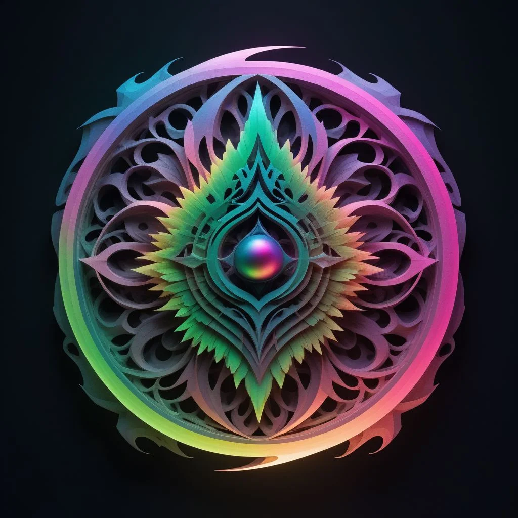 artlg, logo of a colorful illustration, 4k, uhd masterpiece, Artpprct, in the style of papercutting, mossbeast, spellcaster, druid, spirit wind air elemental Motion photography, hyperrealism, Minimal, modern, logo, vantablack, pearl, neon pink, neon green, ink, charcoal, watercolor, geometric abstract, illusionism, futurism, artistic, spiritual, irridescent, harmonious, masTerpiece, transcendent, CELL SHADED, UNREAL ENGINE 5, VOLUMETRIC LIGHTING