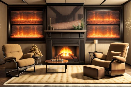 <lora:LCM_LoRA_Weights_SD15:1>,<lora:detail_slider_v4:1.1>,(panorama photo of a cozy living room with a fireplace, a comfortable armchair, a soft rug,eerie calm weather,during winter,in the evening:1.7),BREAKE,, landscape photography, vast vistas, natural beauty, dynamic compositions, captivating scenery, immersive, serene